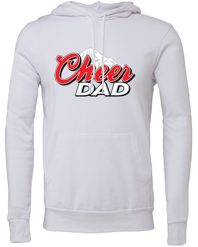 Adult Unisex "Ice Cold" Cheer Dad Sponge Fleece Pullover Hooded Sweatshirt