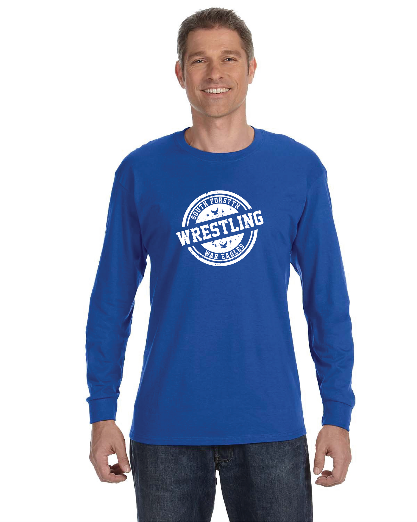 Adult Unisex  DRI-POWER® ACTIVE Long-Sleeve Tee w/ Vintage Logo