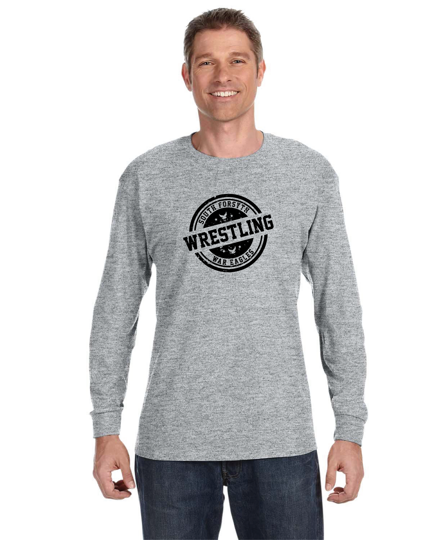 Adult Unisex  DRI-POWER® ACTIVE Long-Sleeve Tee w/ Vintage Logo