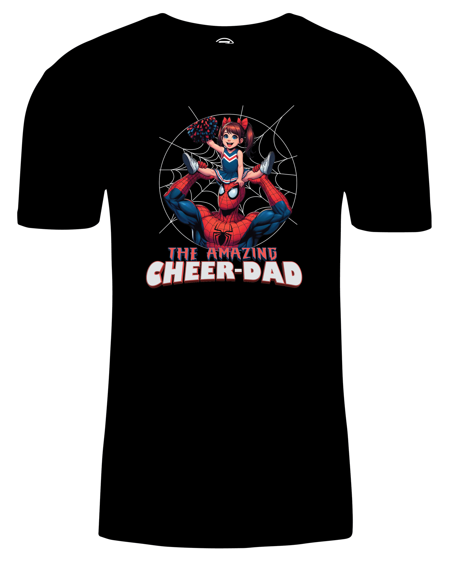 Adult Unisex "The Amazing Cheer Dad" Triblend Short-Sleeved Tee