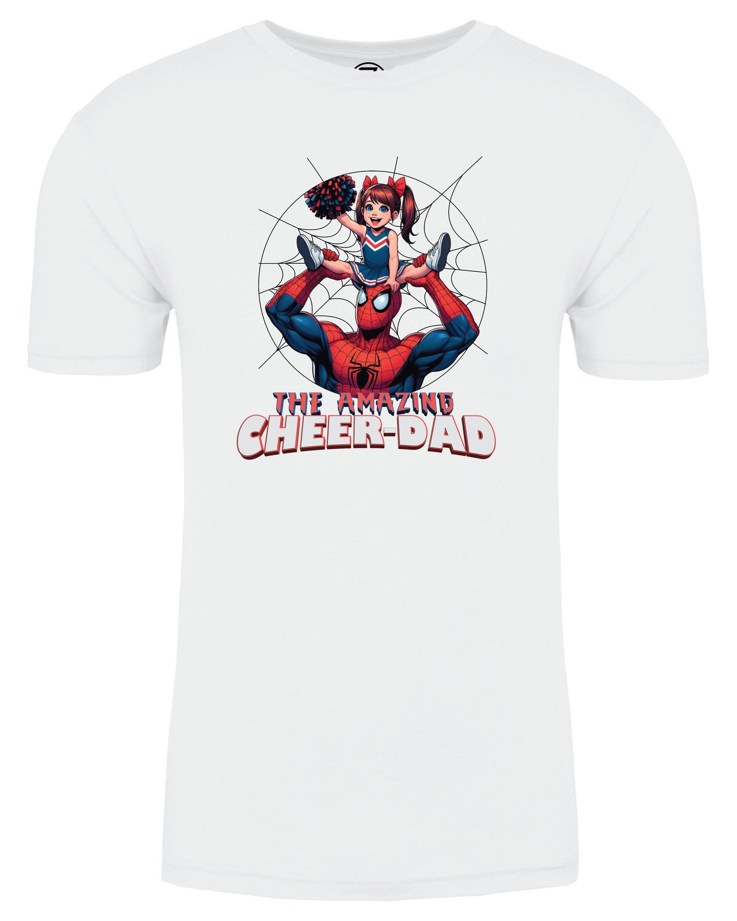 Adult Unisex "The Amazing Cheer Dad" Triblend Short-Sleeved Tee