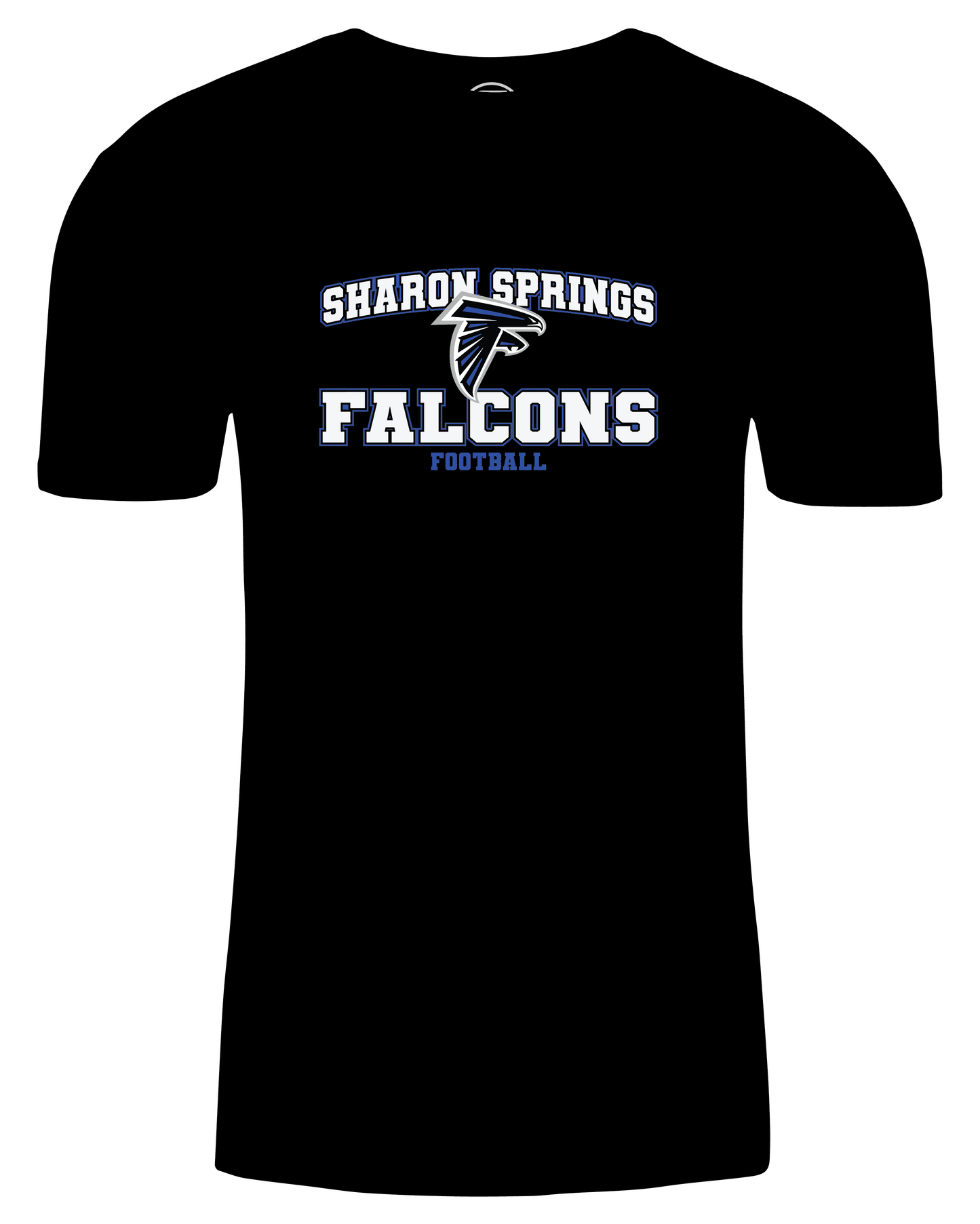 Adult Unisex Sharon Springs Falcons Football "Varsity" Triblend Short-Sleeved Tee