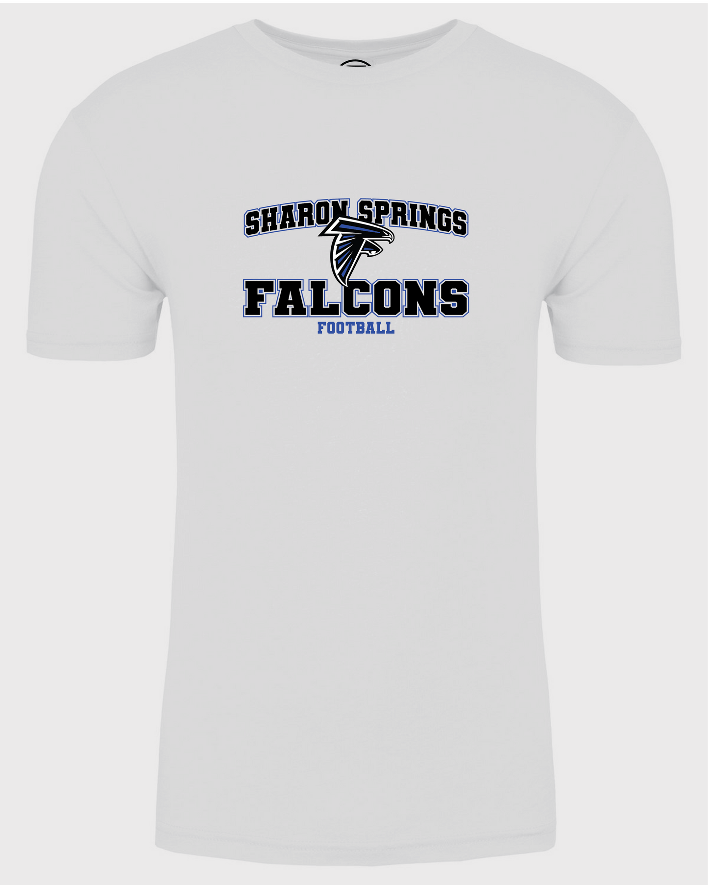 Adult Unisex Sharon Springs Falcons Football "Varsity" Triblend Short-Sleeved Tee