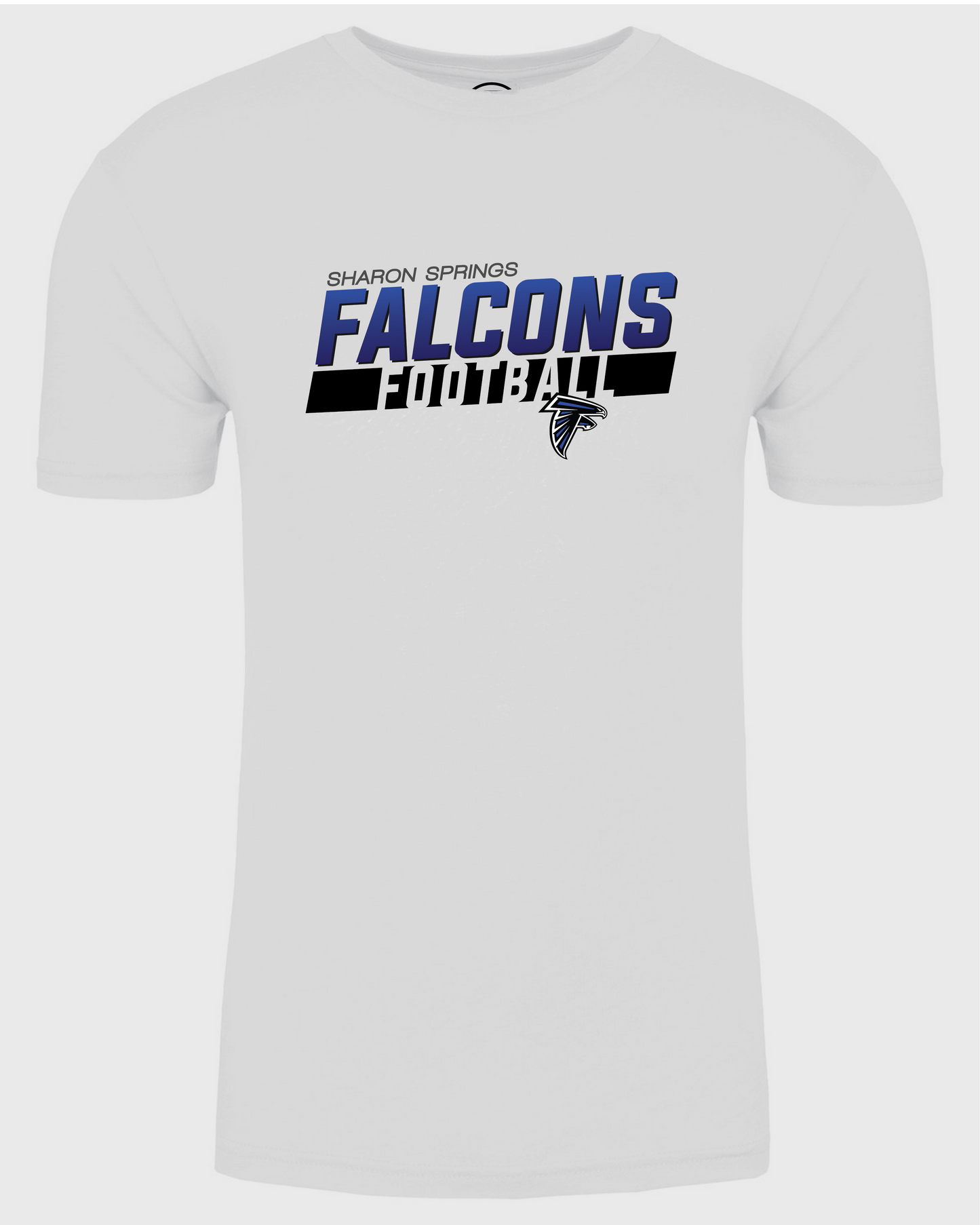 Adult Unisex Sharon Springs Falcons Football "Prevail" Triblend Short-Sleeved Tee