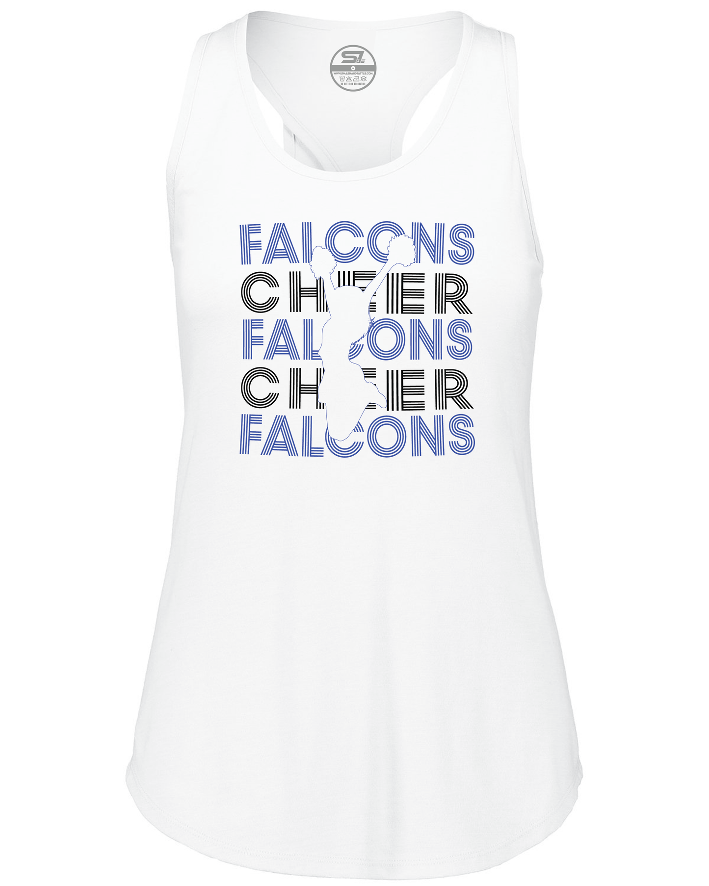 Youth Girls' "Falcons Cheer" Lux Tri-Blend Tank