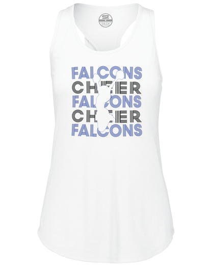 Adult Ladies’ "Falcons Cheer" Lux Tri-Blend Tank