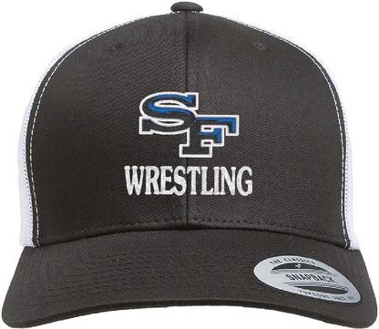 Adult Snapback Trucker Cap with SF Wrestling Logo