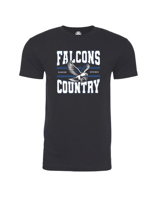 Adult Unisex CVC T-Shirt w/ Custom 'This is Falcons' Country Chest Graphic and 4th Grade Johnson/LaFoe 2024 Team Roster