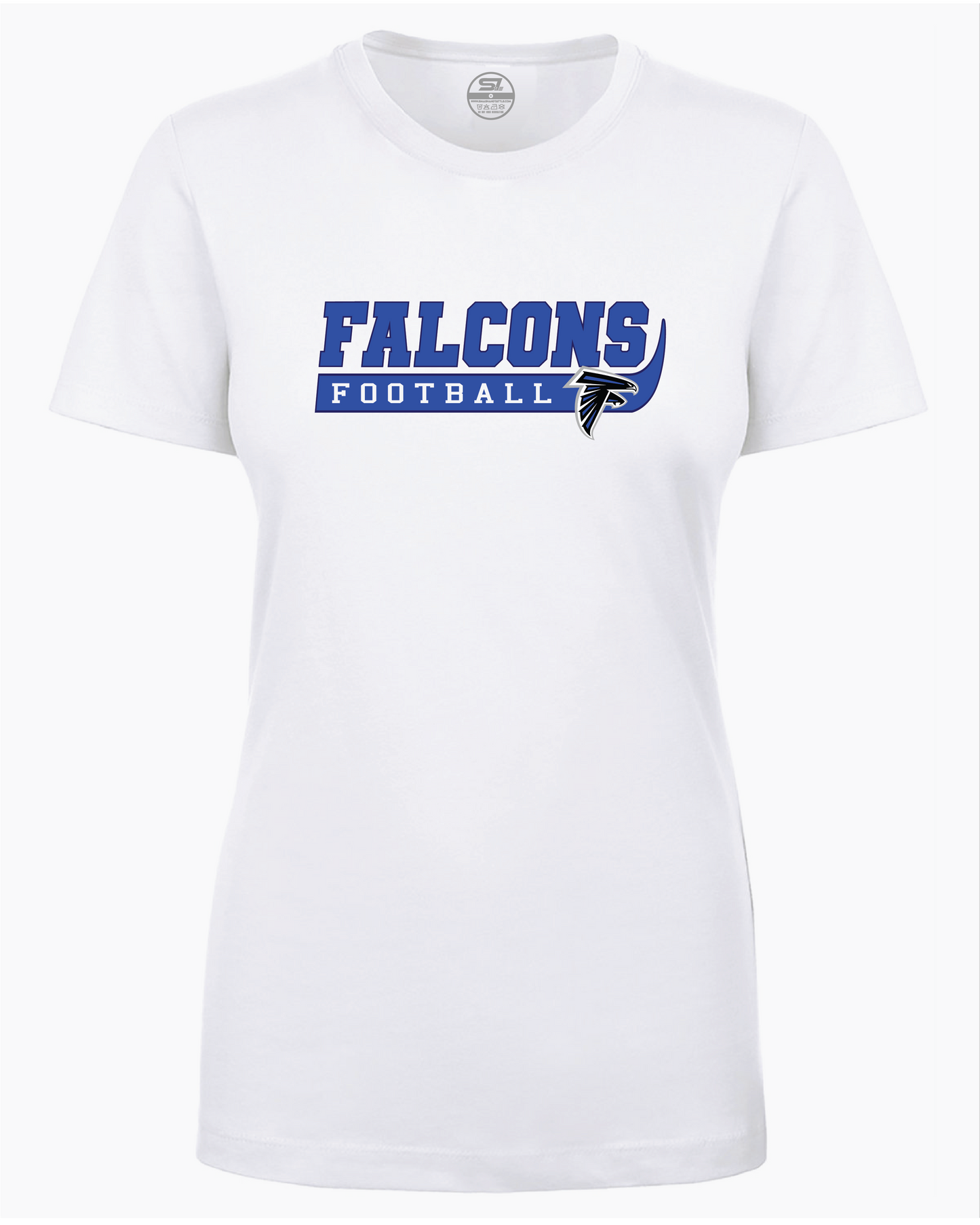 Ladies Sharon Springs Falcons “Curl” CVC T-Shirt