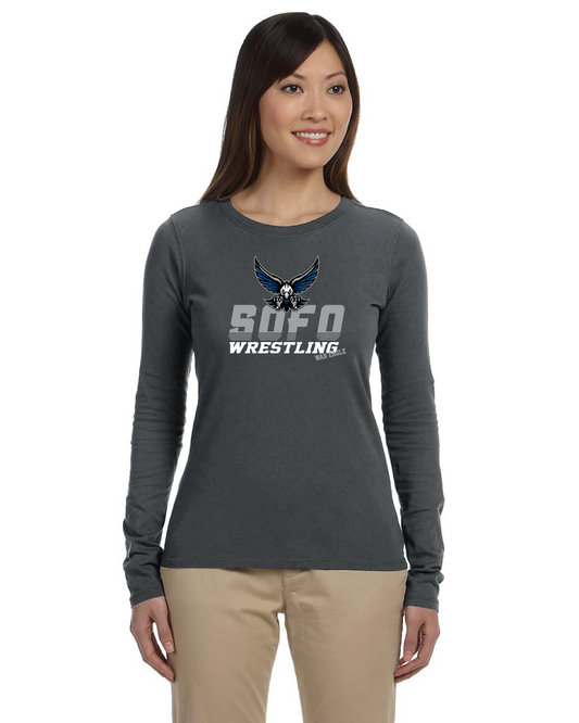 Ladies' Classic Long-Sleeve T-Shirt w/ Mascot Logo