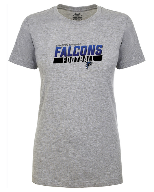 Ladies Sharon Springs Falcons “Prevail” CVC T-Shirt