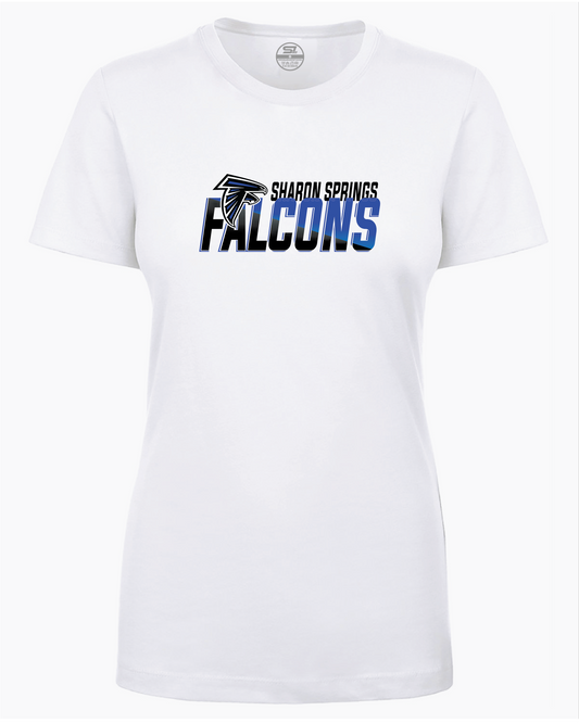 Ladies Sharon Springs Falcons “Relay” CVC T-Shirt