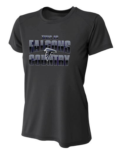 Ladies' Unisex Performance T-Shirt w/ Custom 'This is Falcons' Country Chest Graphic and 2nd Grade Ryan 2024 Team Roster