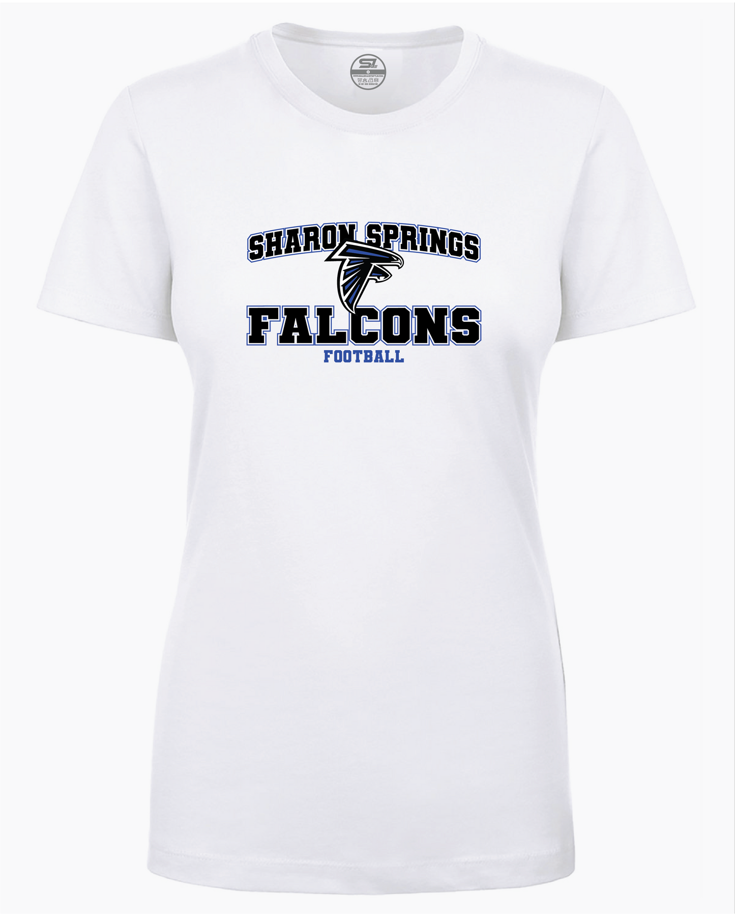 Ladies Sharon Springs Falcons “Varsity” CVC T-Shirt