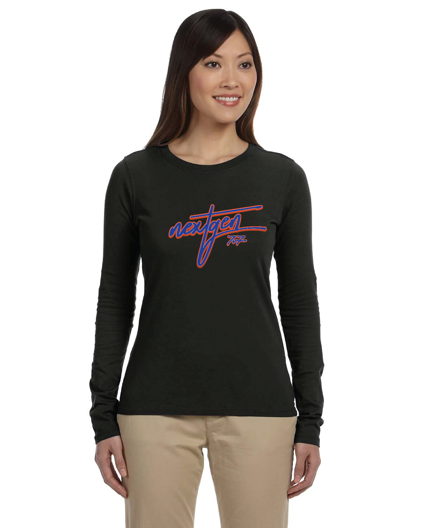 Ladies' NextGen Academy 7v7 Cursive Logo Classic Long-Sleeve T-Shirt