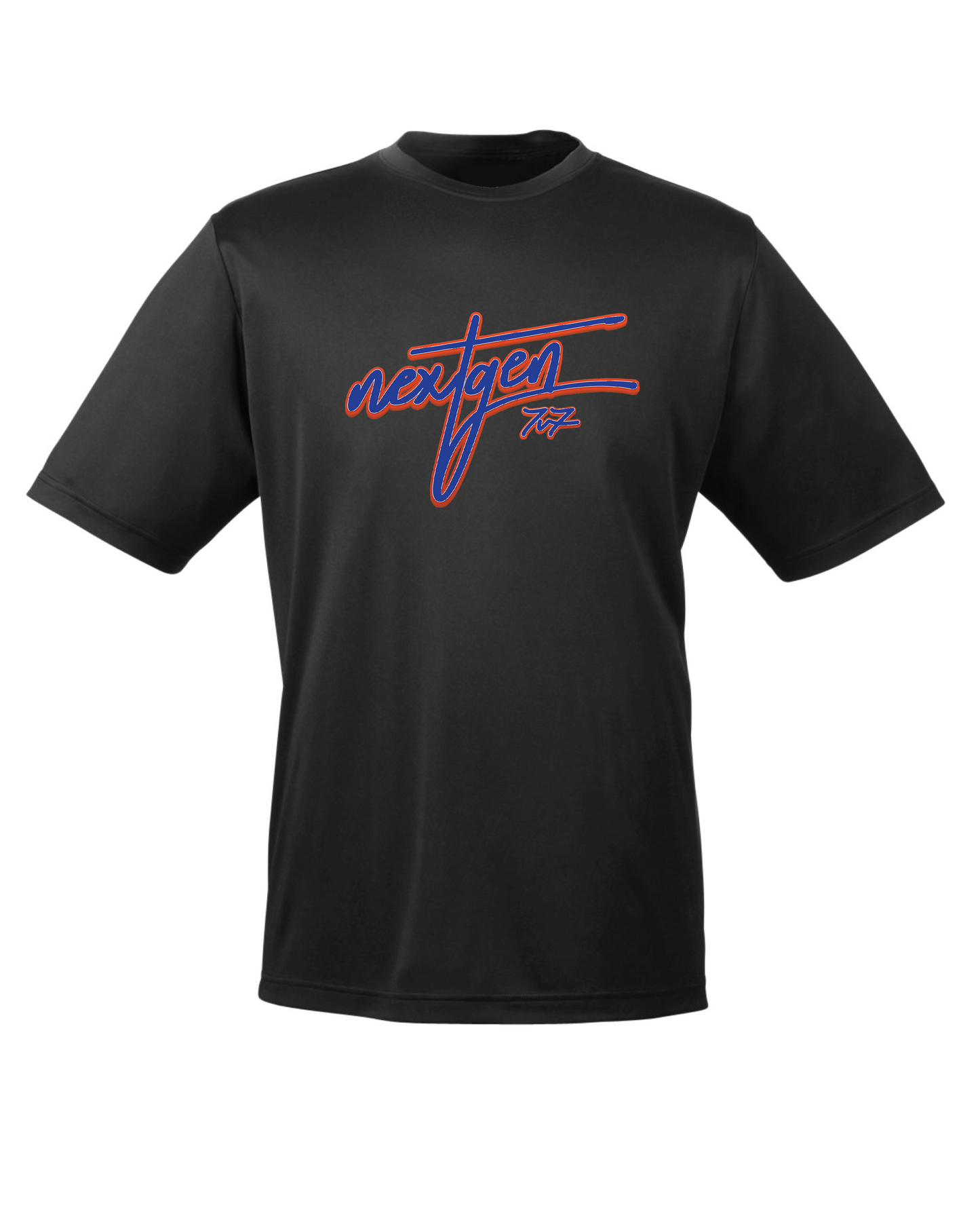 Adult Unisex NextGen Academy 7v7 Cool & Dry Performance Tee w/ Cursive Logo