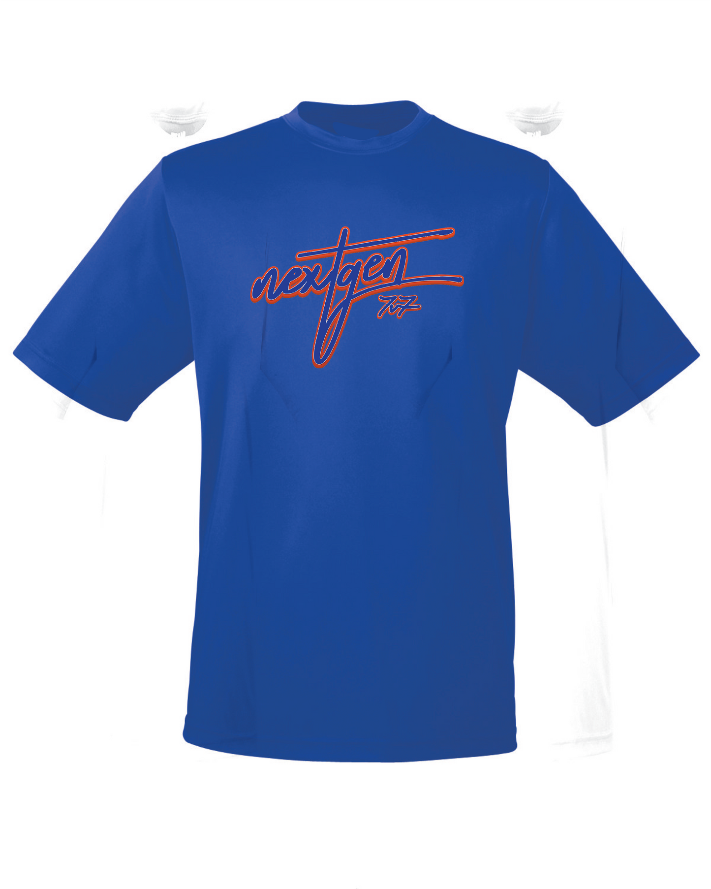 Adult Unisex NextGen Academy 7v7 Cool & Dry Performance Tee w/ Cursive Logo