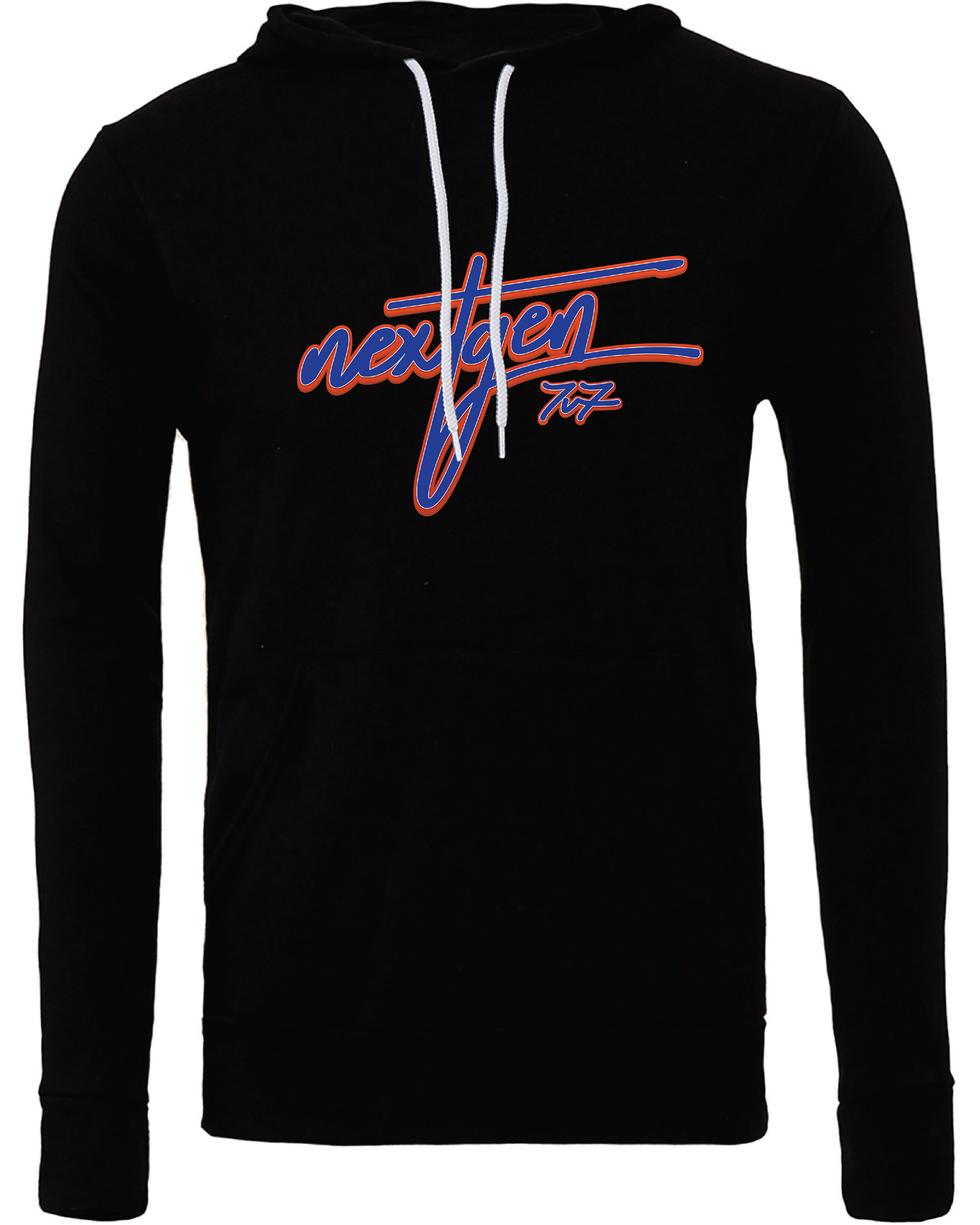 Adult Unisex NextGen Academy 7v7 Cursive Logo Sponge Fleece Pullover Hooded Sweatshirt