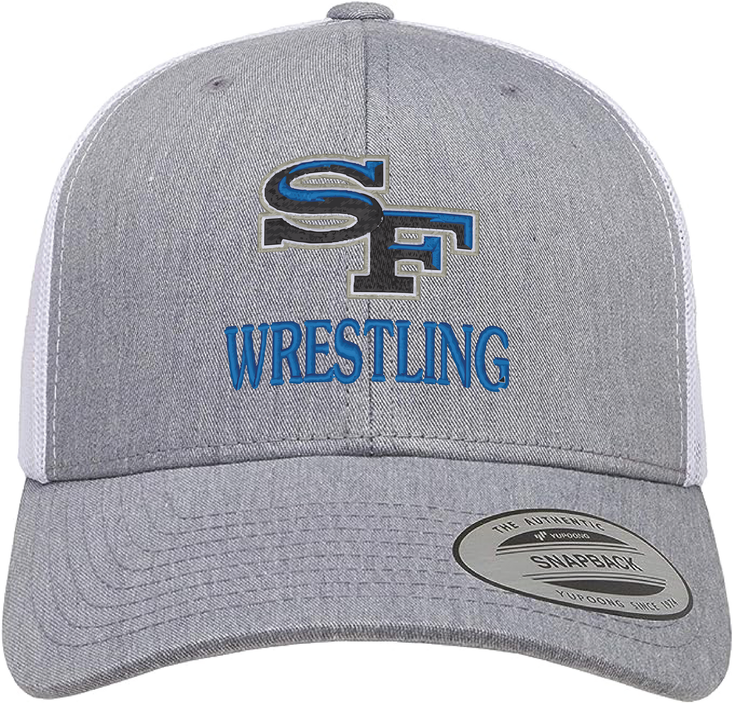 Adult Snapback Trucker Cap with SF Wrestling Logo