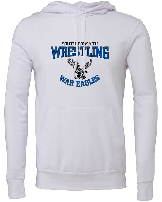 South Forsyth Wrestling Adult Unisex Sponge Fleece Pullover Hooded Sweatshirt w/ Classic Logo