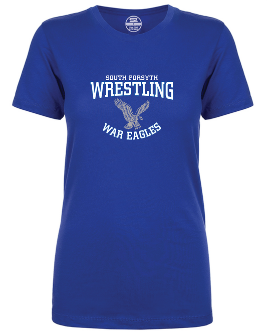 South Forsyth Wrestling Ladies CVC T-Shirt w/ Classic Logo