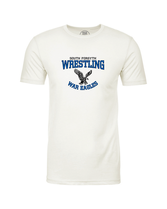 South Forsyth Wrestling Adult Unisex CVC Crewneck T-Shirt w/ Classic Logo