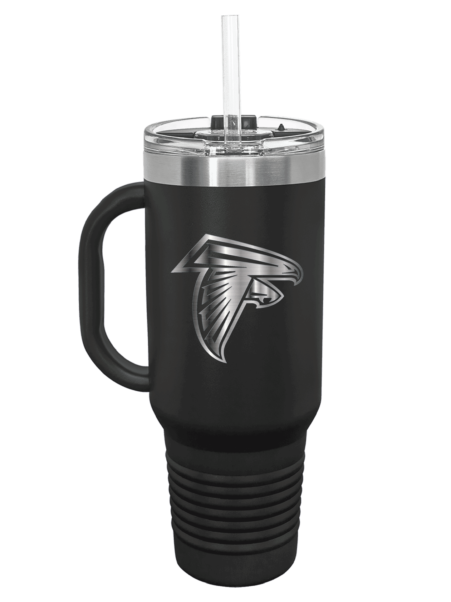 Sharon Springs Falcons 40oz Custom-Engraved Powder-Coated Stainless Steel Insulated Travel Mug