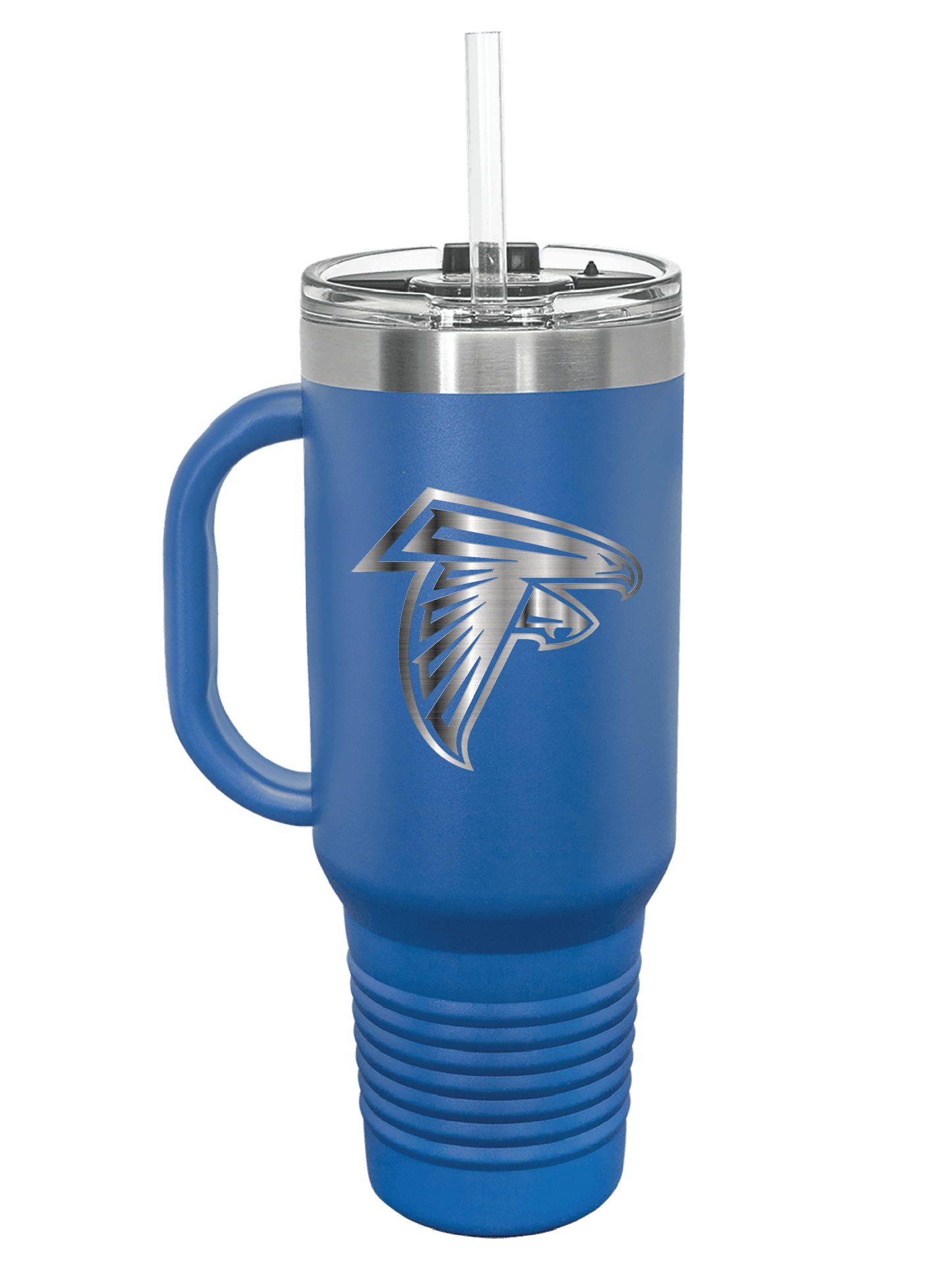 Sharon Springs Falcons 40oz Custom-Engraved Powder-Coated Stainless Steel Insulated Travel Mug