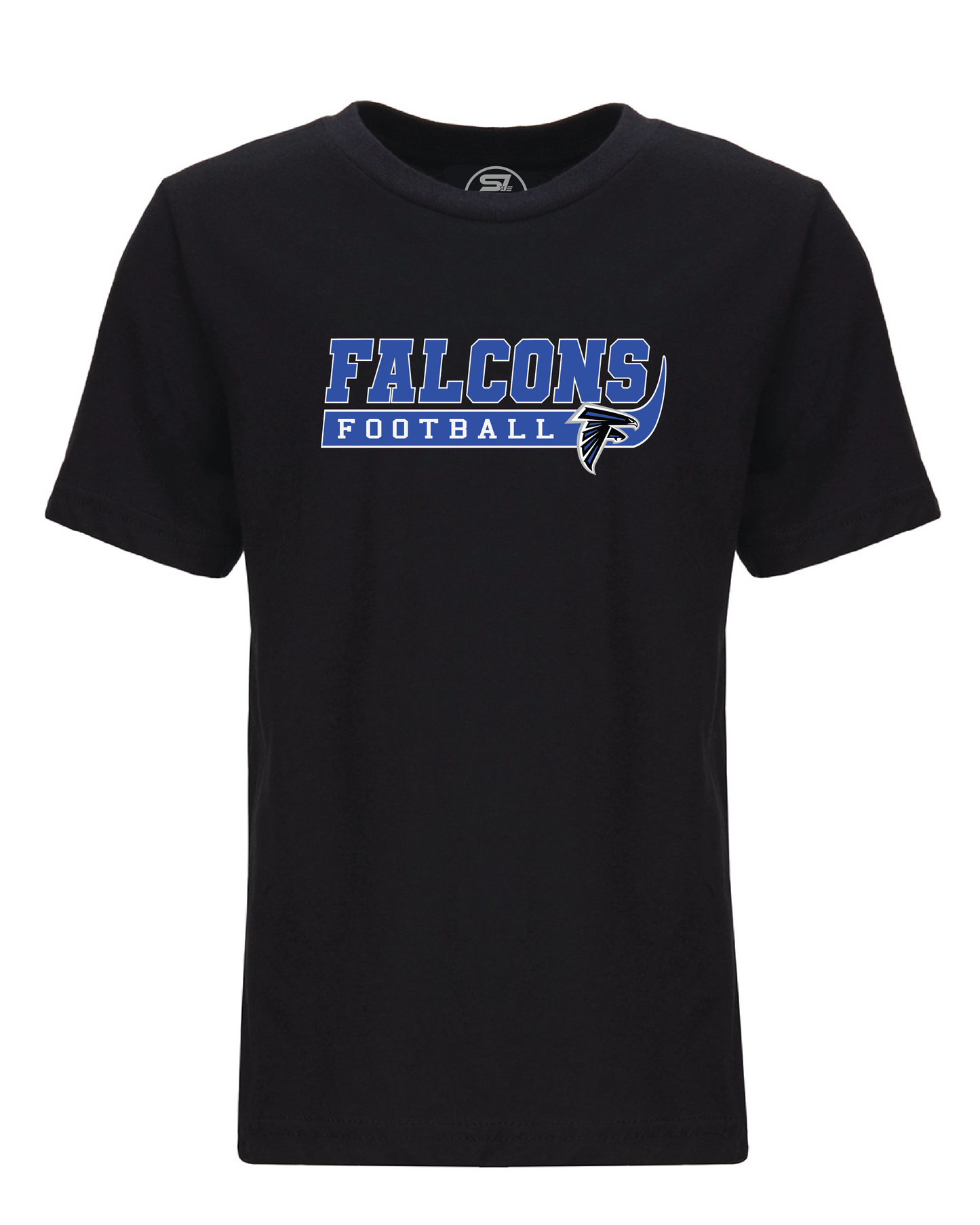 Youth CVC Sharon Springs Falcons “Curl” Short-Sleeved Tee