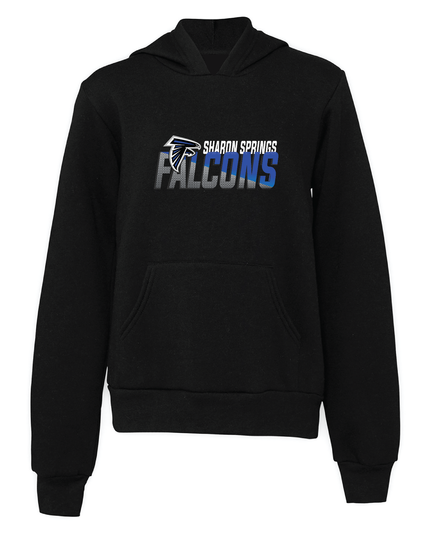 Youth Sharon Springs Falcons “Relay” Fleece Pullover Hooded Sweatshirt