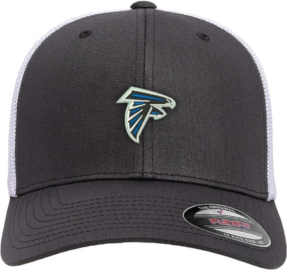 SS Falcons FlexFit Embroidered 6-Panel Trucker Mesh Back Trucker Cap