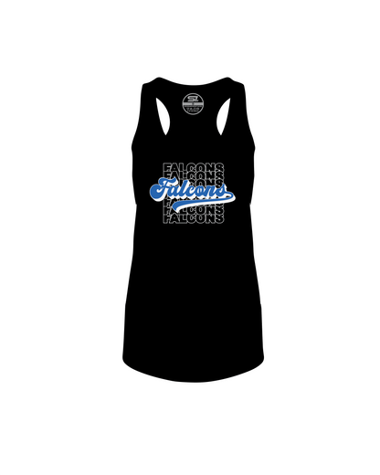 Ladies SS Falcons "Retro" Racerback Tank