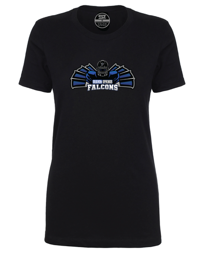 Ladies SS Falcons “Player & Wings” CVC T-Shirt