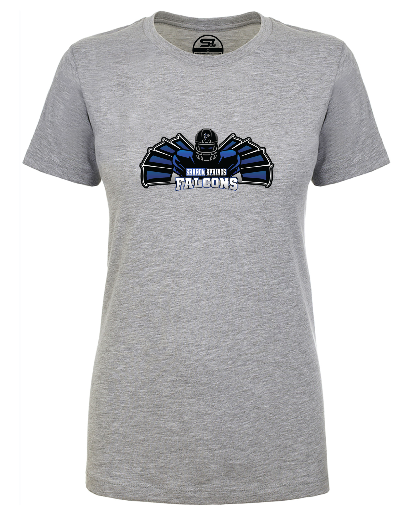 Ladies SS Falcons “Player & Wings” CVC T-Shirt