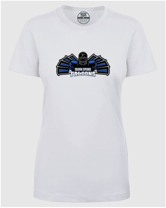 Ladies SS Falcons “Player & Wings” CVC T-Shirt