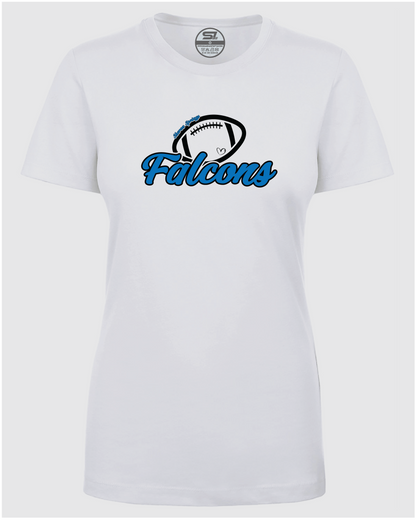 Ladies SS Falcons "Football Love" CVC T-Shirt