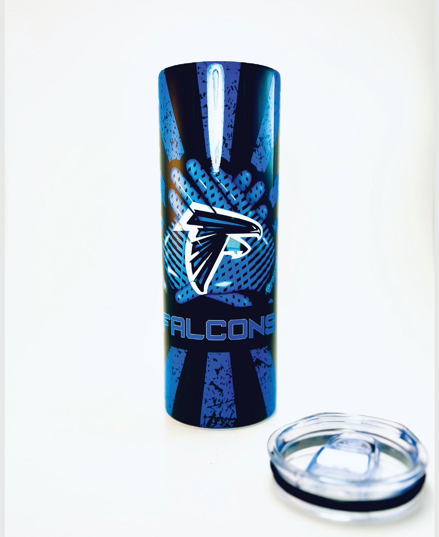 SS Falcons “Receiver's Gloves”  Stainless Steel 20oz Graphic Tumbler