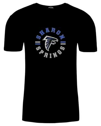 Adult Unisex Sharon Springs Falcons "Vintage Days" Triblend Short-Sleeved Tee
