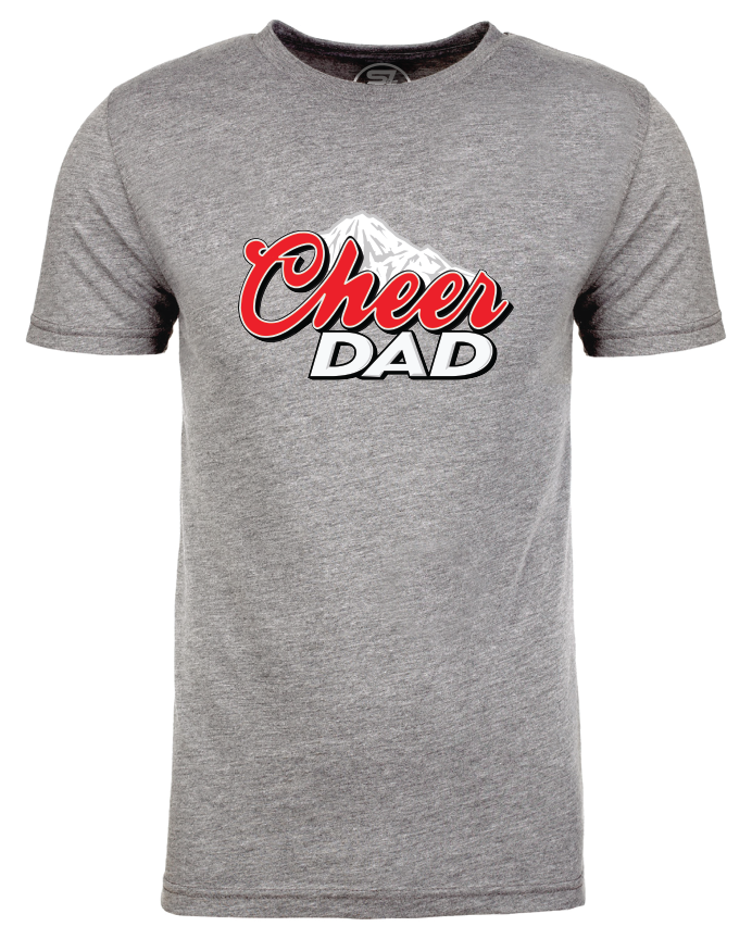 Adult Unisex "Ice Cold" Cheer Dad Triblend Short-Sleeved Tee