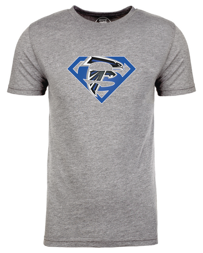 Adult Unisex Sharon Springs Falcons "Superman" Triblend Short-Sleeved Tee