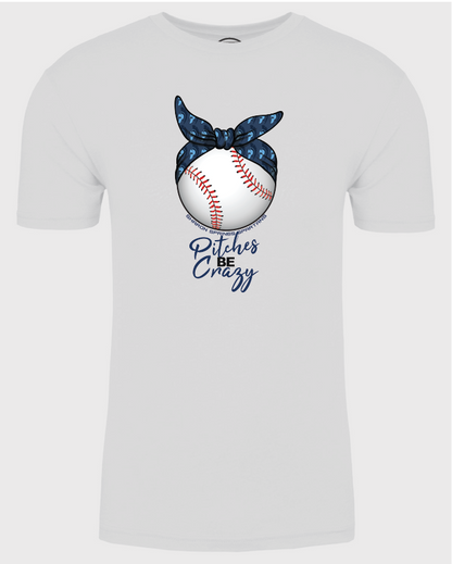 Adult Unisex Sharon Springs Spartans "Pitches Be Crazy" Triblend Short-Sleeved Tee