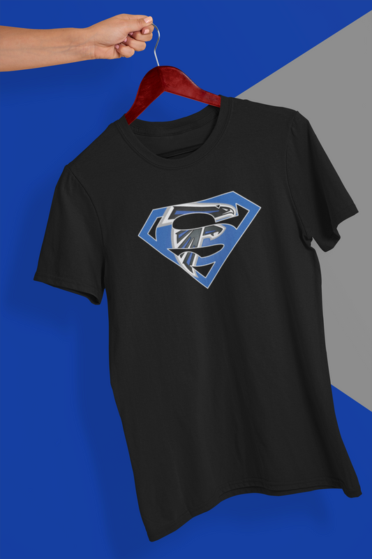 Youth Sharon Springs Falcons "Superman" Triblend Short-Sleeved Tee